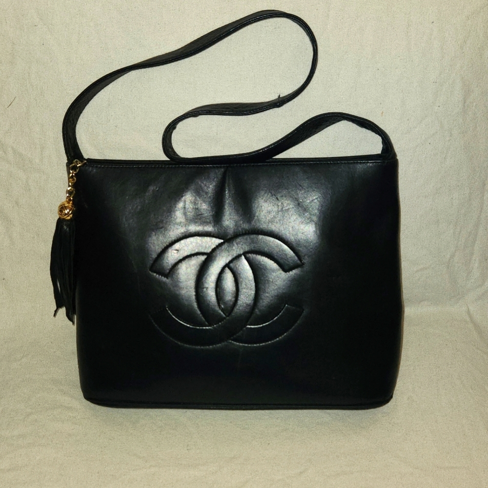 Vintage Chanel Handbag Black